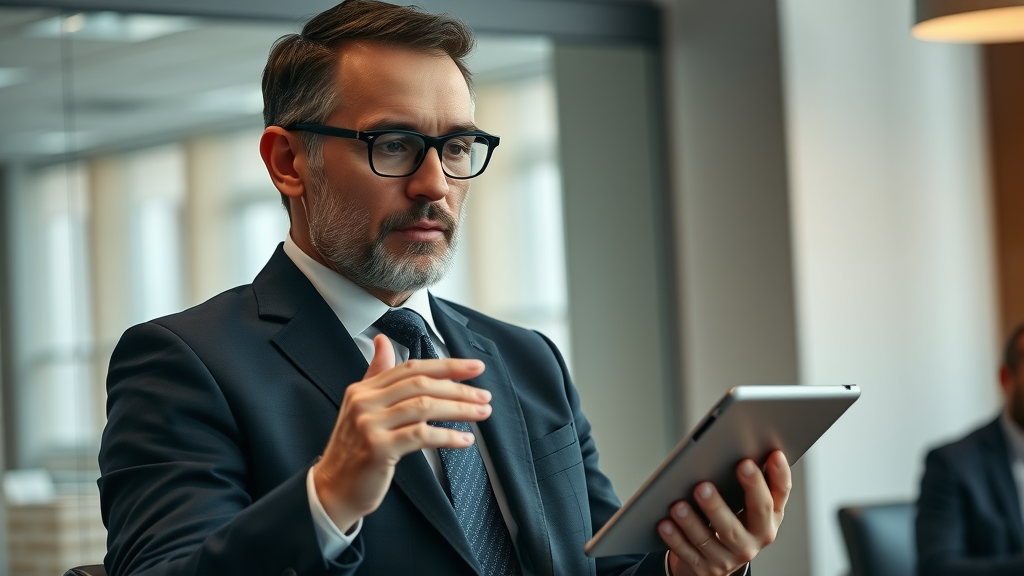 SEO expert consulting on 2024 link building strategies with digital graphs