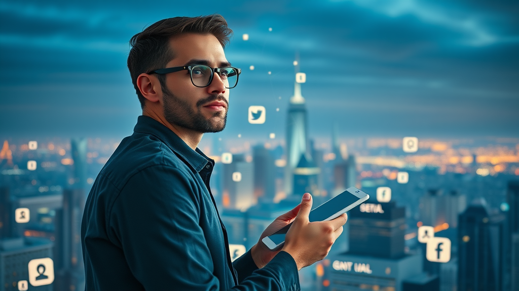 futuristic digital marketer envisioning future of content optimization