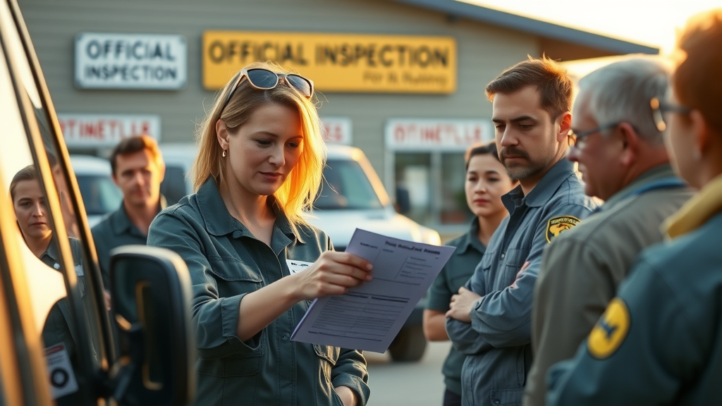 PRVIP training instructor teaching vehicle inspection steps to students