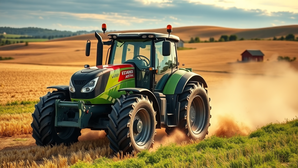 Versatile tractor in golden field highlights top versatile tractor sales.