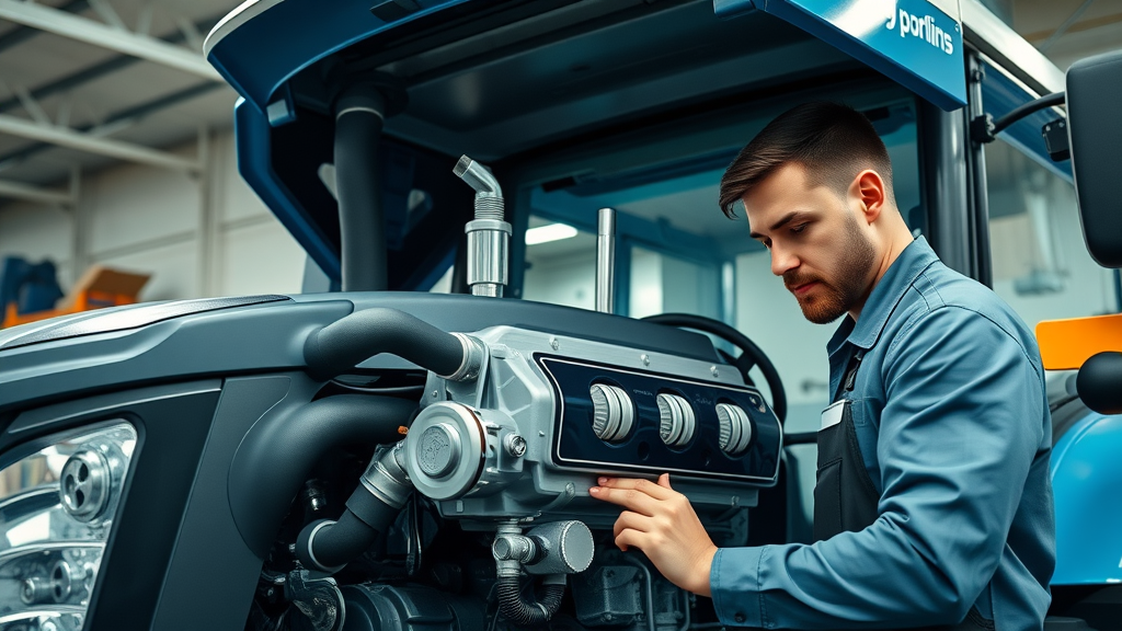 Versatile tractor Cummins engine inspection shows support in tractor sales.
