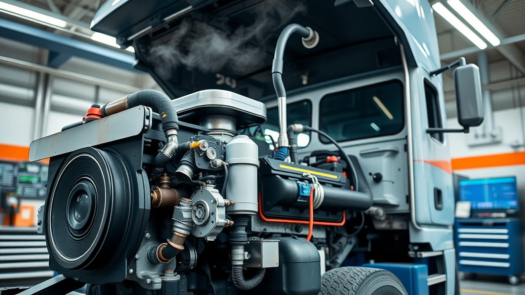Fuel system services for diesel truck engine maintenance