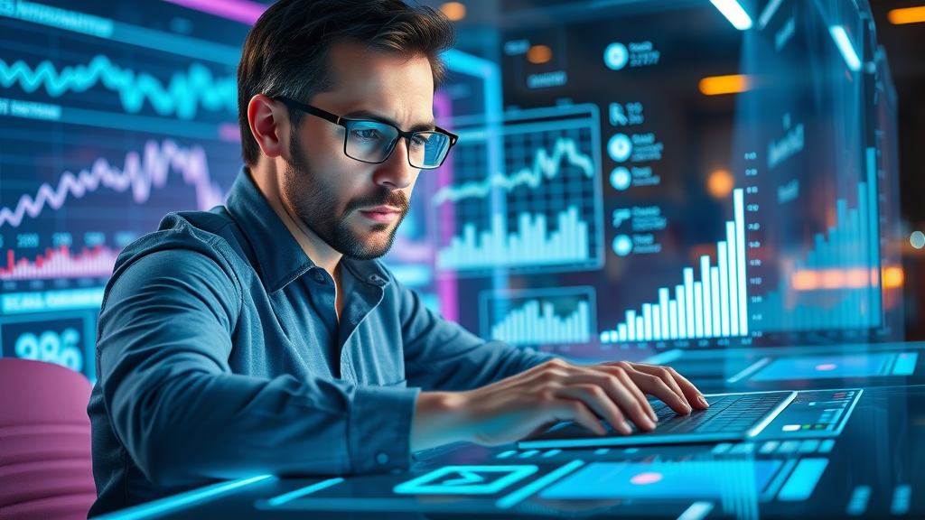 content strategist analyzing data for seo content optimization